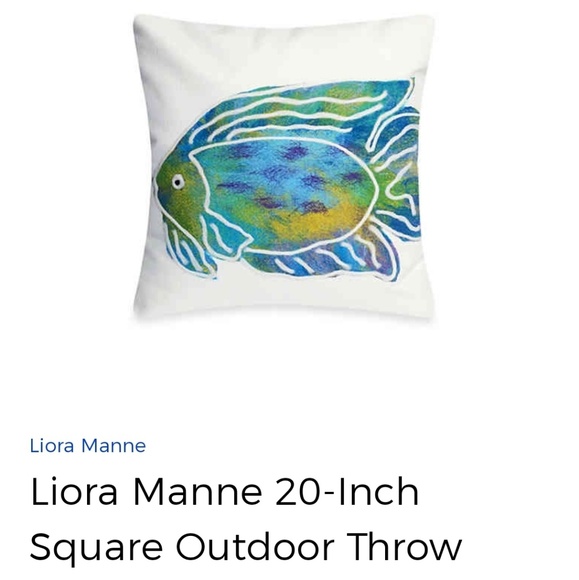 Liora Manne Batik tropical fish pillow - Picture 4 of 4
